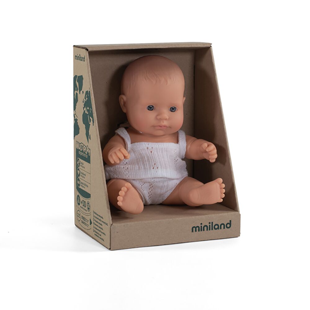 Boneca Bebé Europeia 21cm (Enviado em Caixa e com Roupa Interior) - NOVEDUC Equipamento Laboratório e Formação Profissional