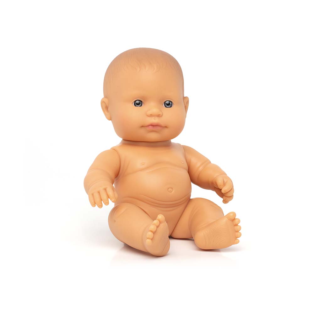Boneca Bebé Europeia 21cm (Enviado em Saco e sem Roupa Interior) - NOVEDUC Equipamento Laboratório e Formação Profissional
