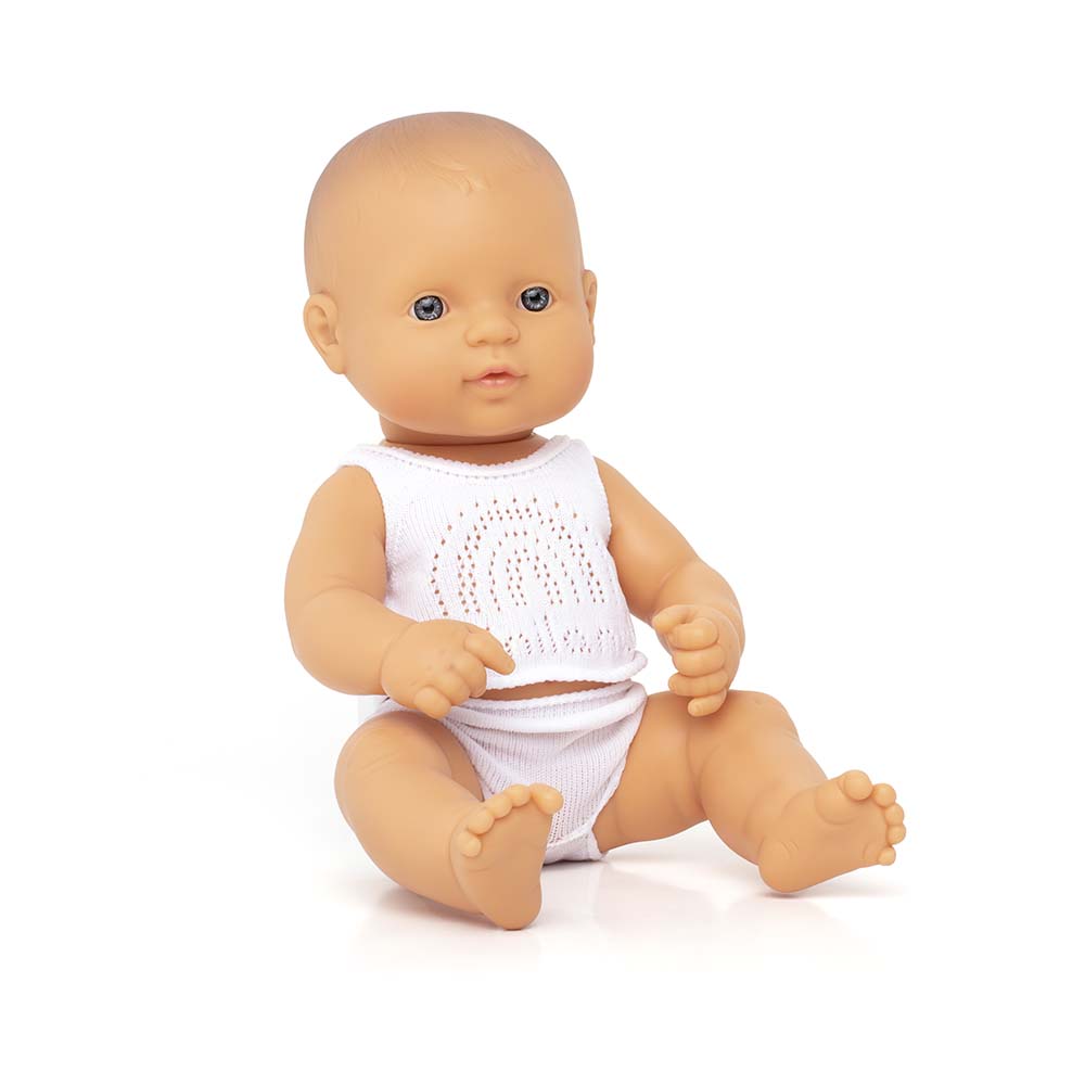 Boneca Bebé Europeia 32cm (Enviado em Caixa e com Roupa Interior) - NOVEDUC Equipamento Laboratório e Formação Profissional