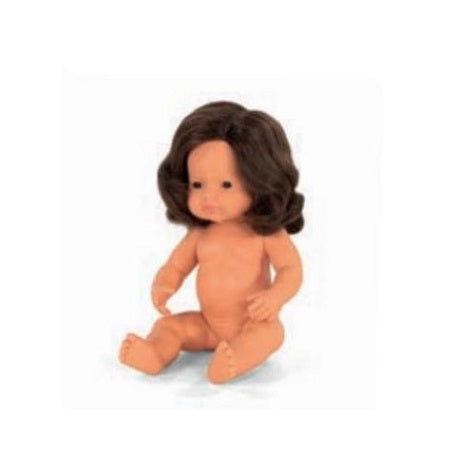 Boneca Bebé Europeia com Síndrome de Down 38cm (Enviado em Saco e sem Roupa Interior) - NOVEDUC Equipamento Laboratório e Formação Profissional