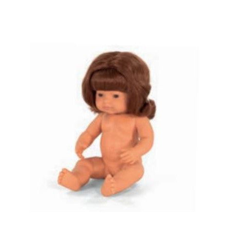 Boneca Bebé Europeia Ruiva 38cm (Enviado em caixa e com Roupa Interior) - NOVEDUC Equipamento Laboratório e Formação Profissional