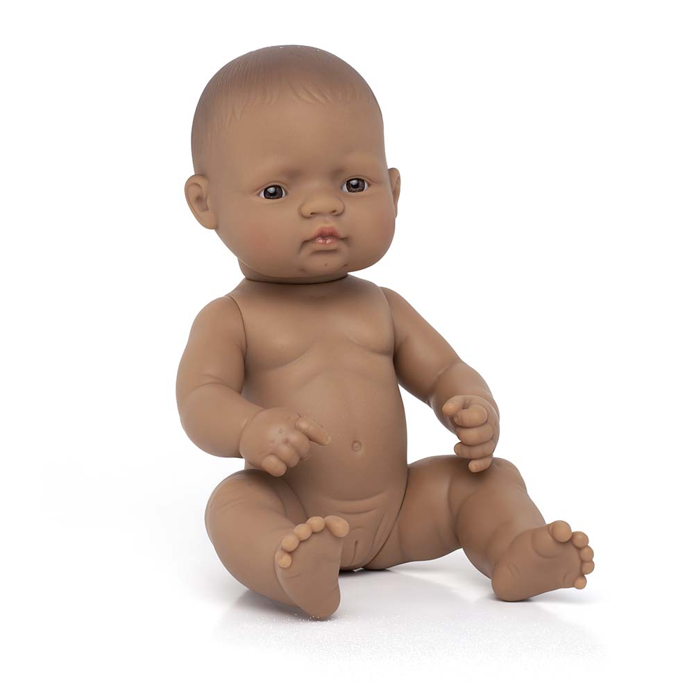 Boneca Bebé Latino-Americana 32cm (Enviado em Saco e sem Roupa Interior) - NOVEDUC Equipamento Laboratório e Formação Profissional