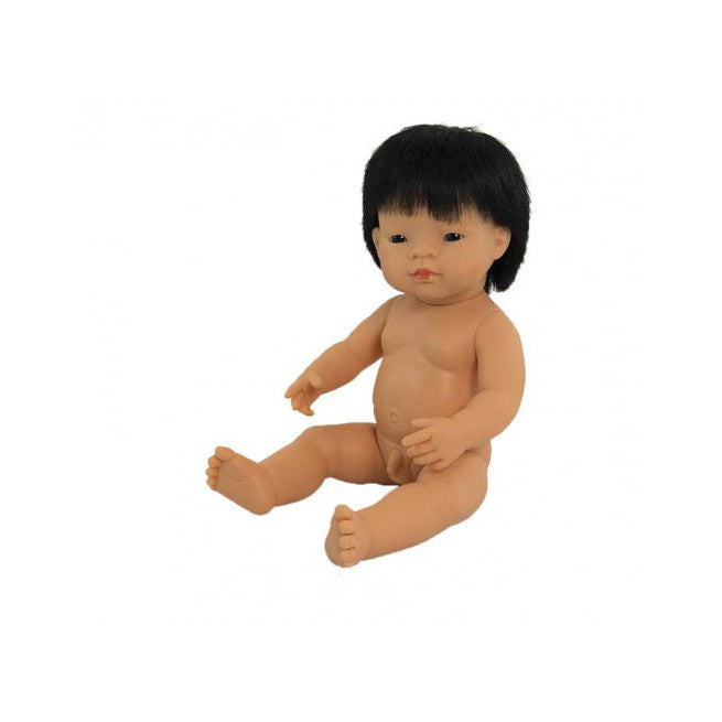 Boneco Bebé Asiático 38cm (Enviado em Saco e sem Roupa Interior) - NOVEDUC Equipamento Laboratório e Formação Profissional
