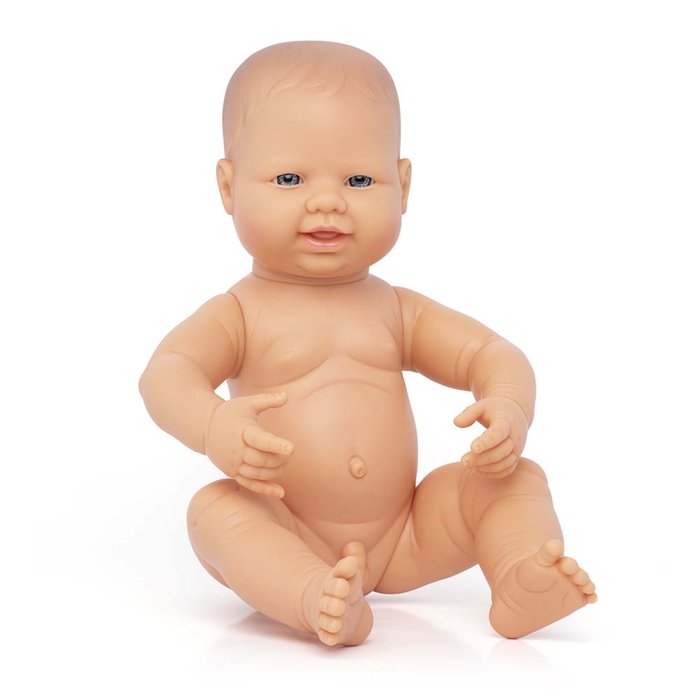 Boneco Bebé Europeu 40cm (Enviado em Saco e sem Roupa Interior) - NOVEDUC Equipamento Laboratório e Formação Profissional