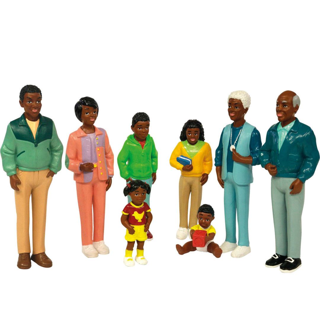 Bonecos de Família Africana, 8 Unid. - NOVEDUC Equipamento Laboratório e Formação Profissional