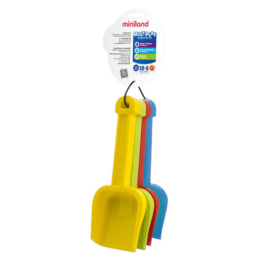 Conjunto 4 Pás de Praia - NOVEDUC Equipamento Laboratório e Formação Profissional