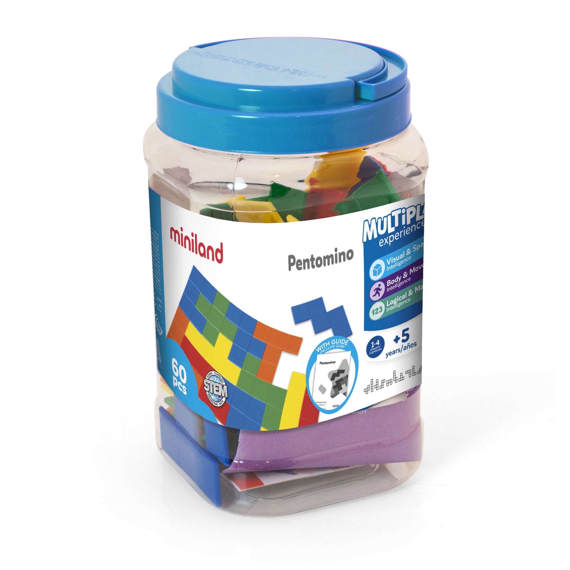 Conjunto 5 Pentaminós - NOVEDUC Equipamento Laboratório e Formação Profissional