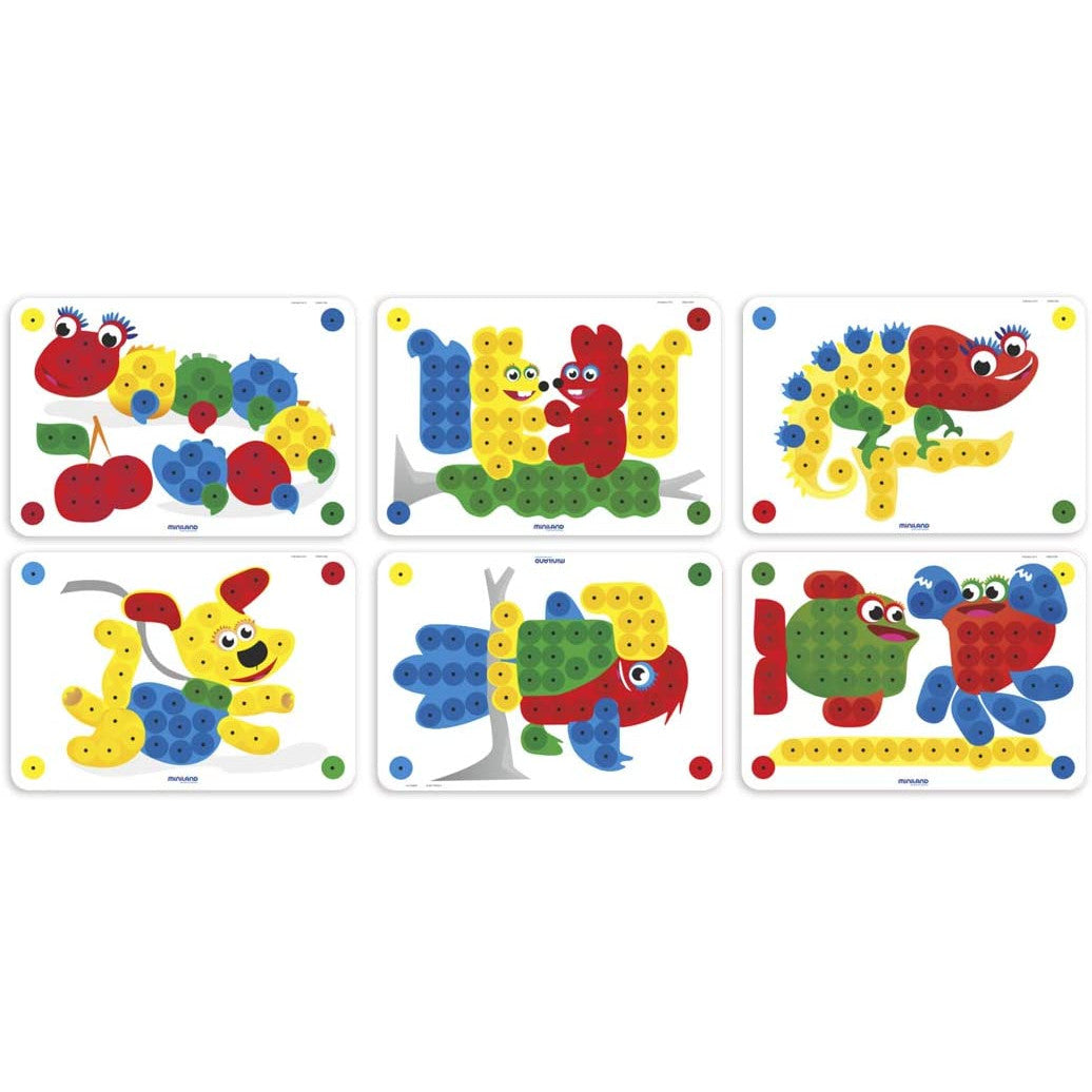 Conjunto 6 Placas Brancas para Pinos 20mm - NOVEDUC Equipamento Laboratório e Formação Profissional