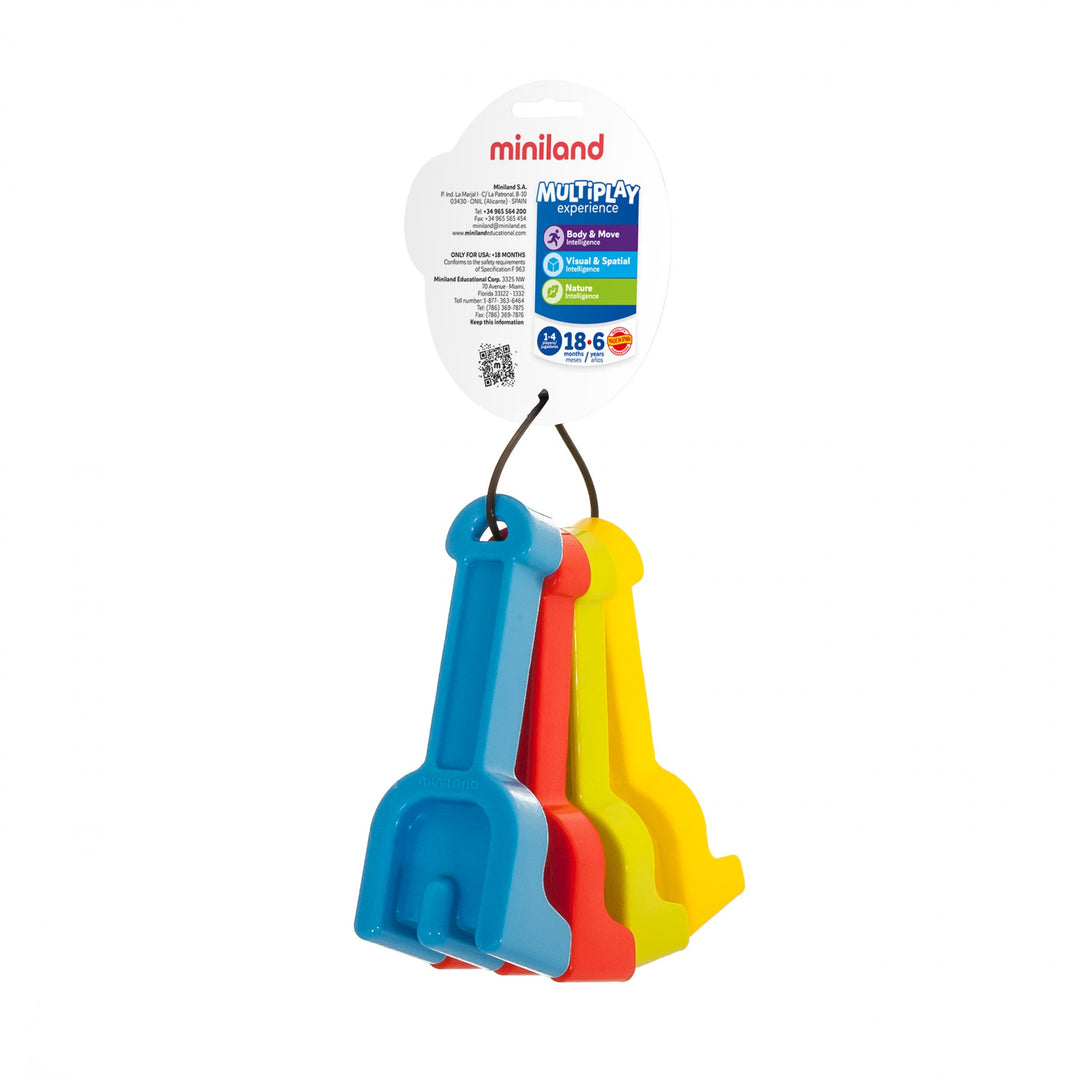 Conjunto de 4 Ancinhos para Bebés - NOVEDUC Equipamento Laboratório e Formação Profissional
