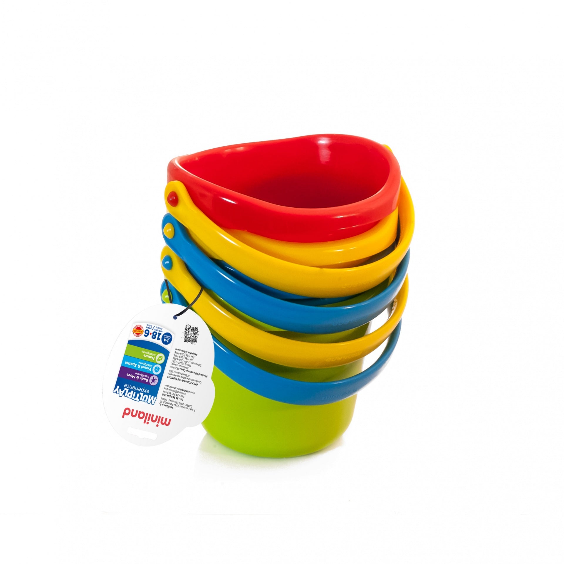 Conjunto de 4 Baldes para Bebés - NOVEDUC Equipamento Laboratório e Formação Profissional