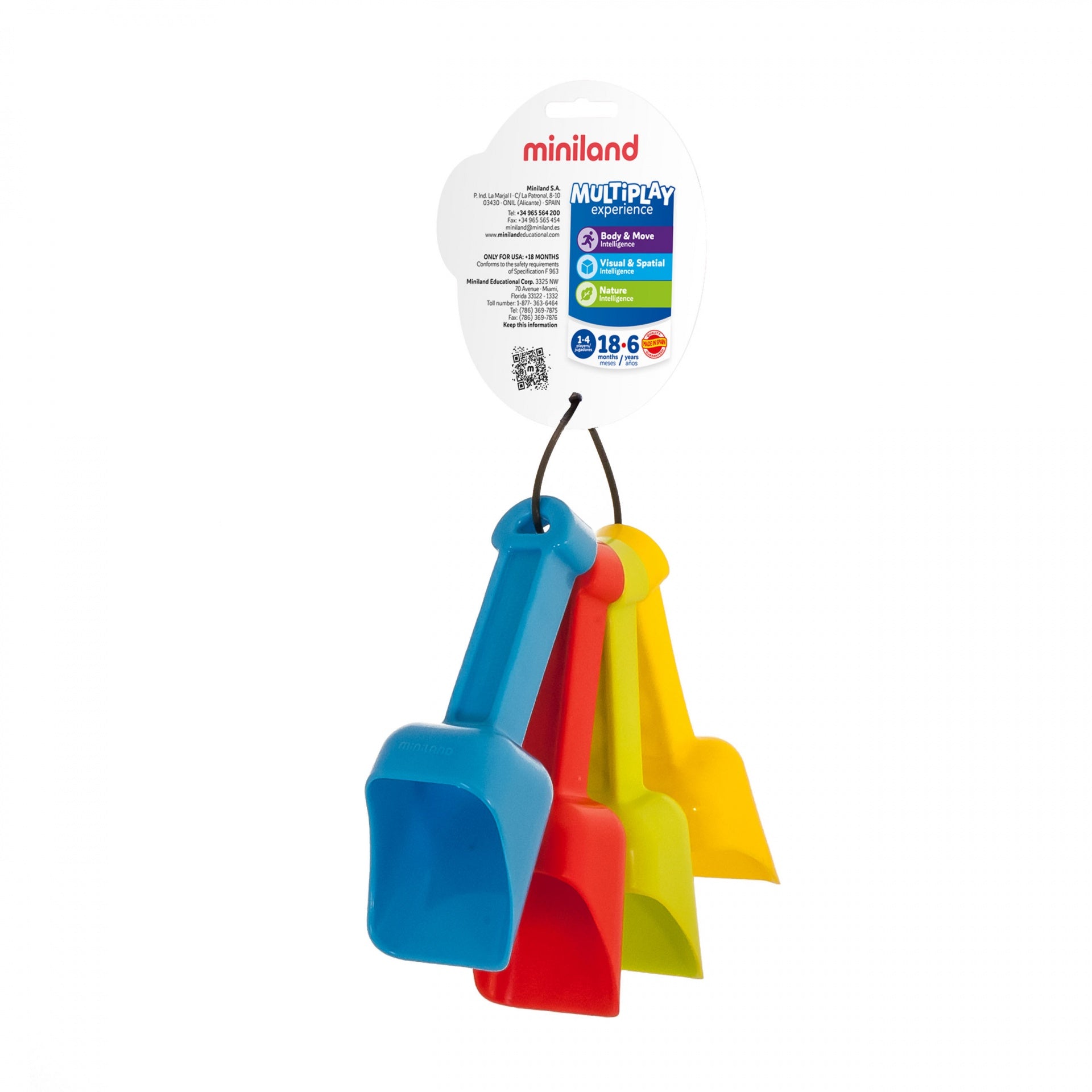 Conjunto de 4 Colheres para Bebês - NOVEDUC Equipamento Laboratório e Formação Profissional