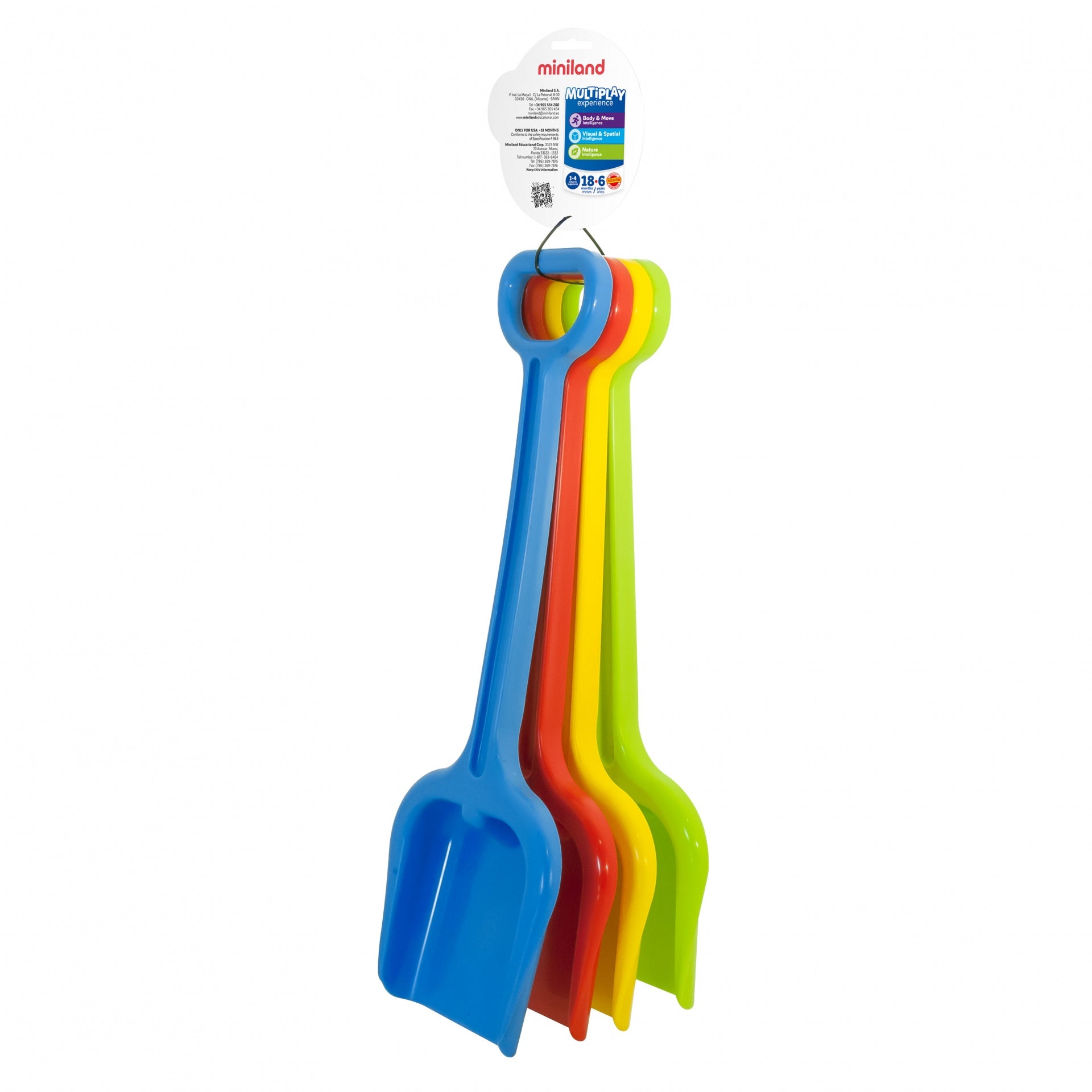Conjunto de 4 Pá de Praia, 50cm - NOVEDUC Equipamento Laboratório e Formação Profissional