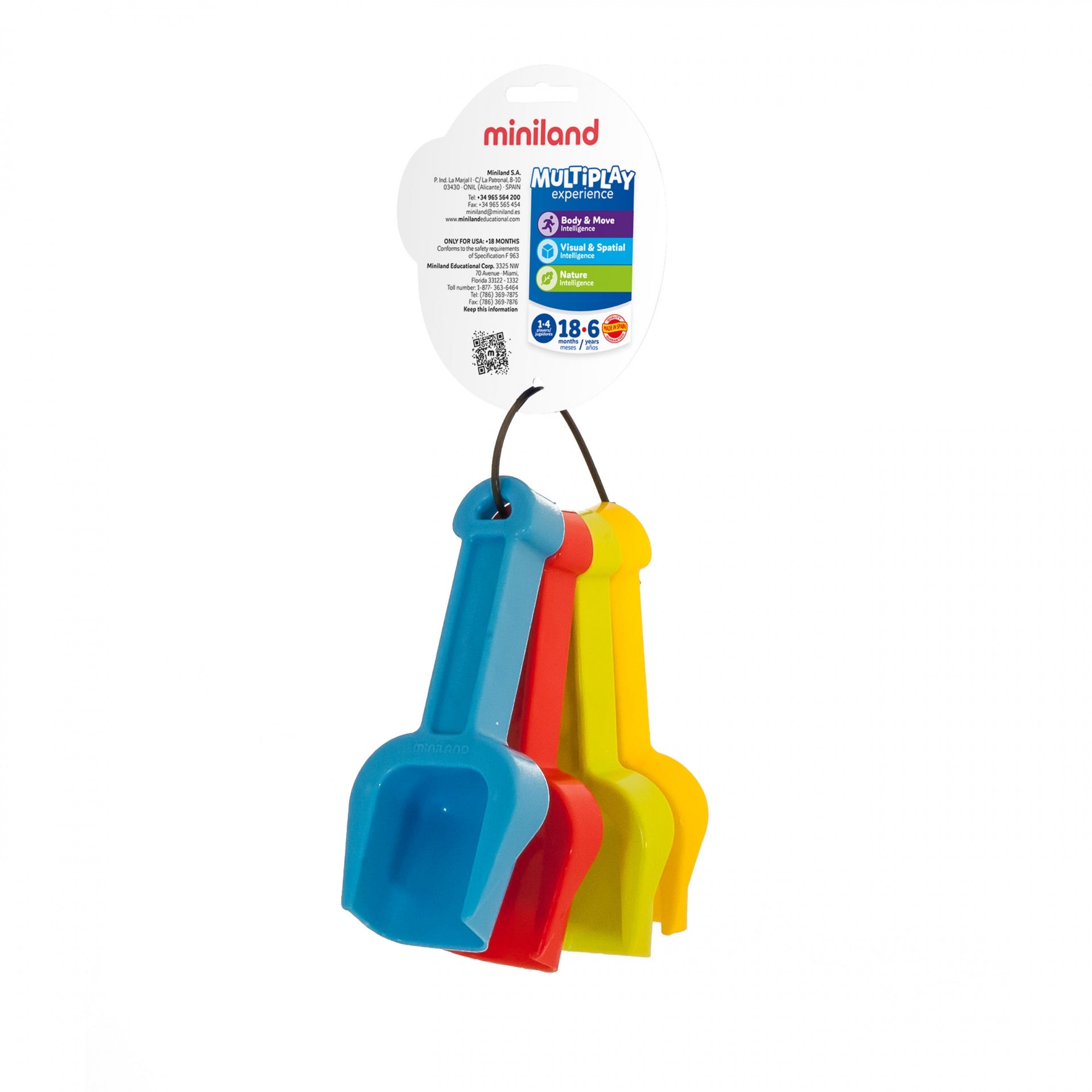 Conjunto de 4 Pás para Bebés - NOVEDUC Equipamento Laboratório e Formação Profissional