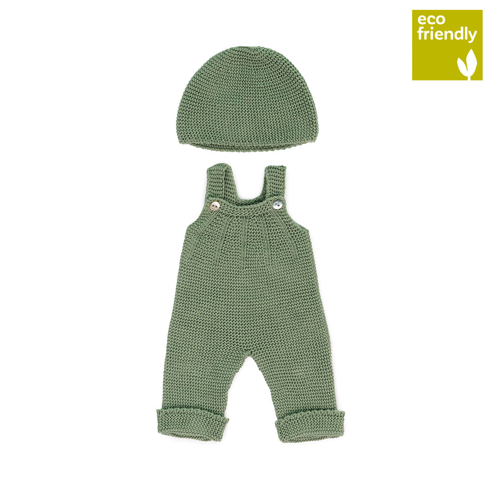 Conjunto de Macacão e Touca Verde para Boneco Bebé 38cm - NOVEDUC Equipamento Laboratório e Formação Profissional