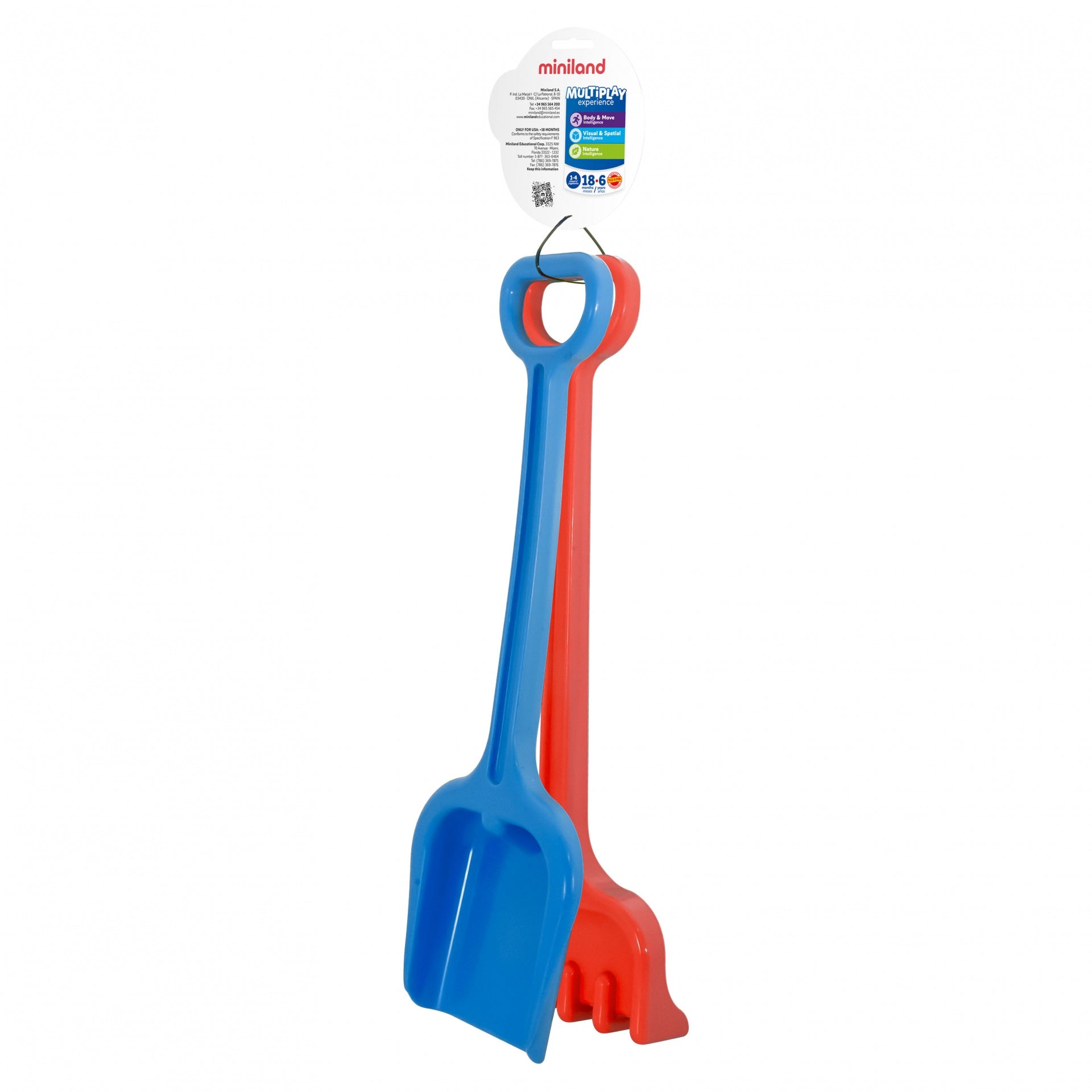 Conjunto de Pá e Ancinhos de Praia, 50cm - NOVEDUC Equipamento Laboratório e Formação Profissional