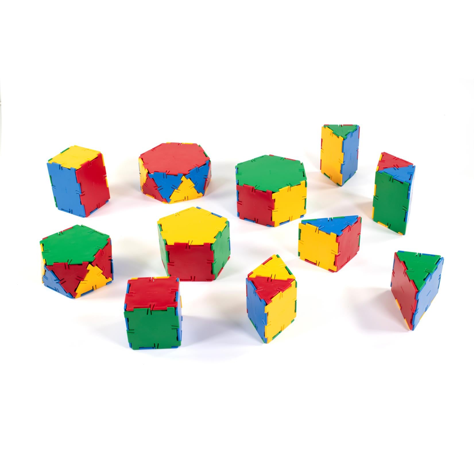 Conjunto de Prismas em Polydron - NOVEDUC Equipamento Laboratório e Formação Profissional