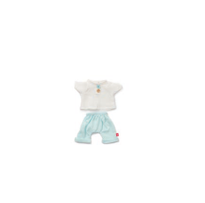 Conjunto de Roupa Azul Claro para Boneco Bebé 38cm - NOVEDUC Equipamento Laboratório e Formação Profissional