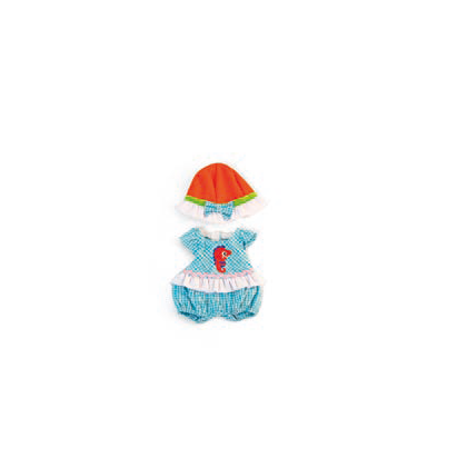 Conjunto de Roupa de Verão Cavalo - Marinho para Boneca Bebé 32cm - NOVEDUC Equipamento Laboratório e Formação Profissional