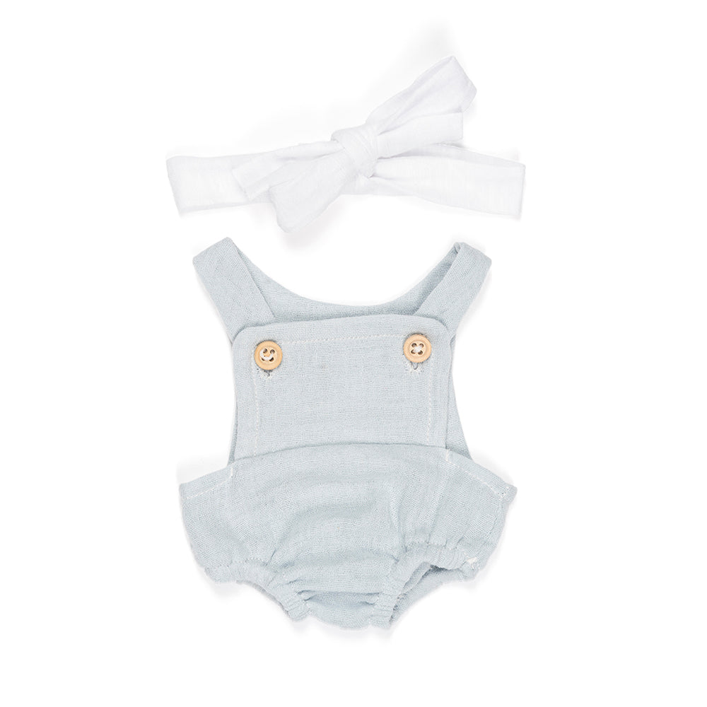 Conjunto de Roupa e Fita Cabelo Branca para Boneca Bebé 32cm - NOVEDUC Equipamento Laboratório e Formação Profissional