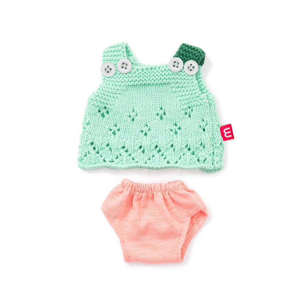 Conjunto de Roupa para Boneco Menina Bebé 21cm - NOVEDUC Equipamento Laboratório e Formação Profissional
