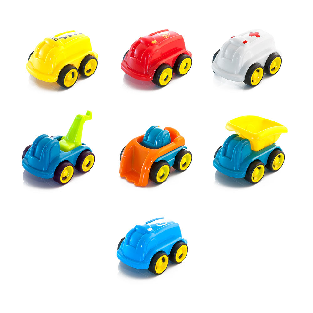Conjunto Mini Veículos de Trabalho 12cm, 14 Unid. - NOVEDUC Equipamento Laboratório e Formação Profissional