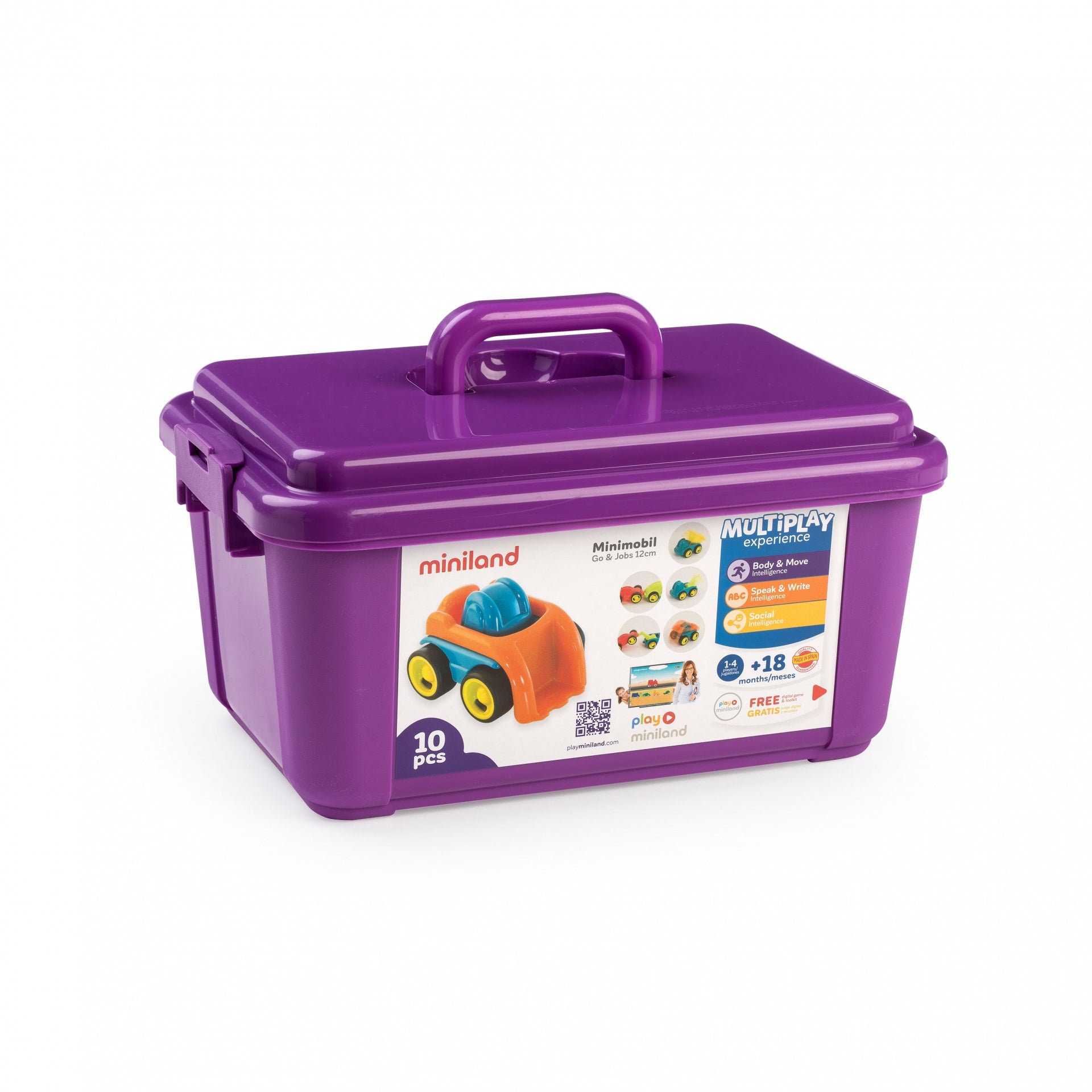 Conjunto Mini Veículos Rápidos e Trabalho 12cm, 10 Unid. - NOVEDUC Equipamento Laboratório e Formação Profissional