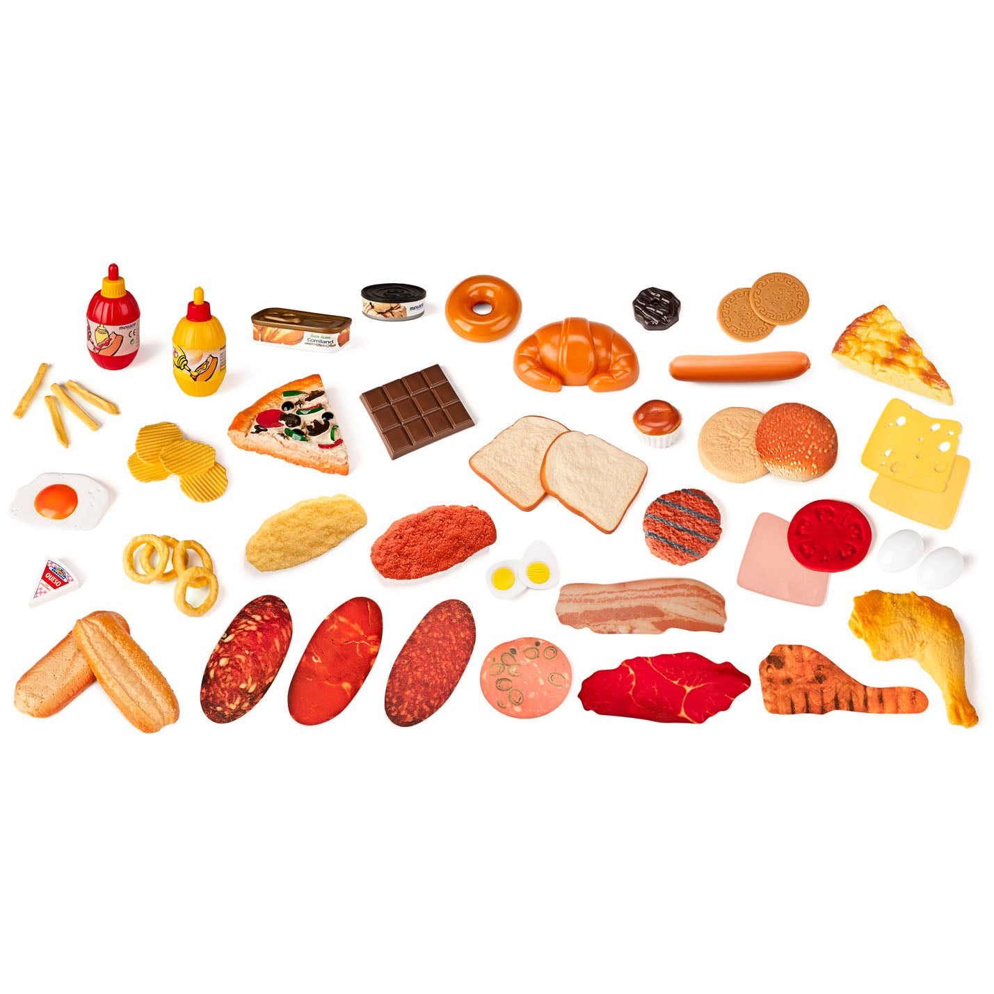 Fast Food (Comidas Rápidas), 52 Peças - NOVEDUC Equipamento Laboratório e Formação Profissional