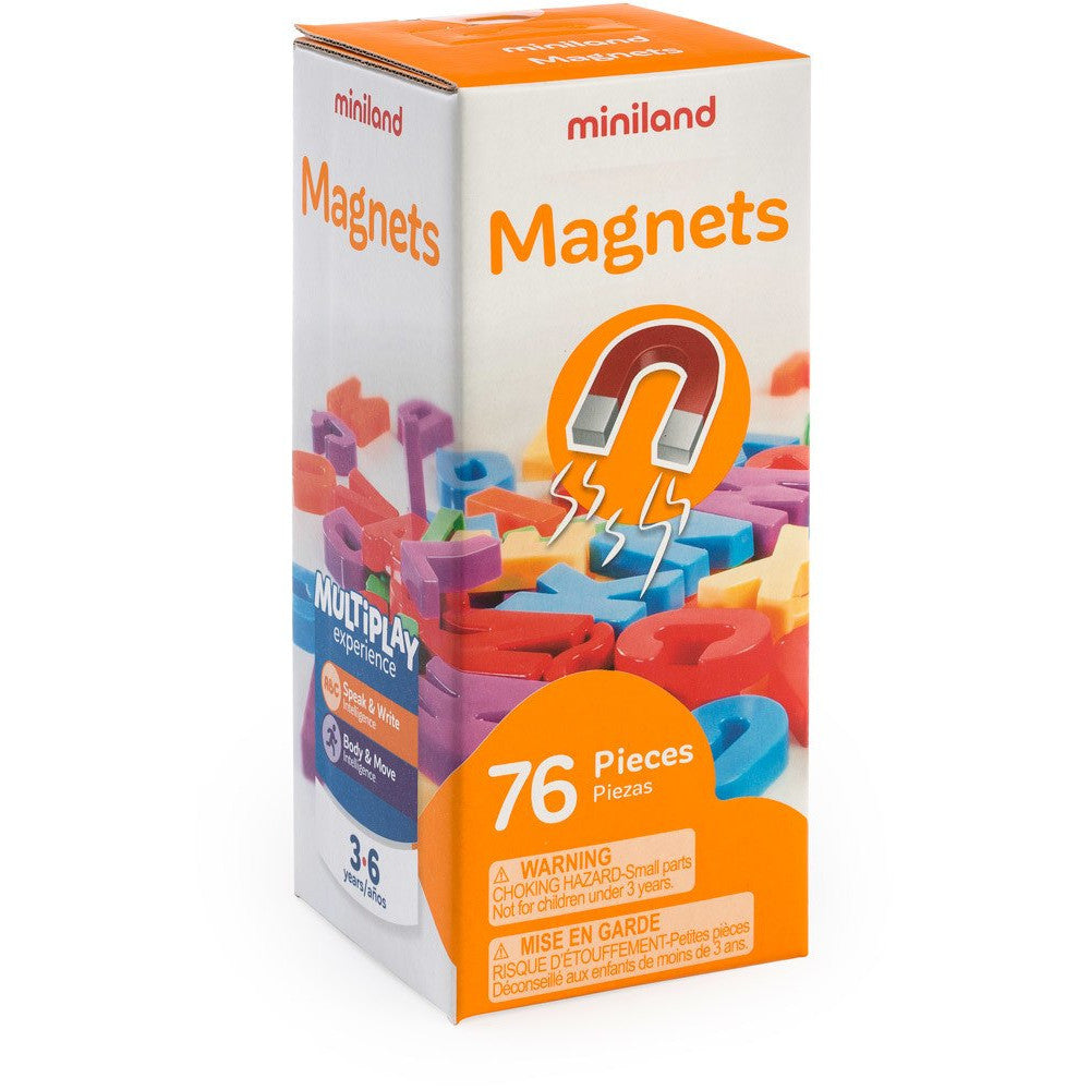 Letras Magnéticas Maiúsculas, 76 Peças - NOVEDUC Equipamento Laboratório e Formação Profissional