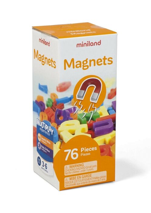 Letras Magnéticas Minúsculas, 76 Peças - NOVEDUC Equipamento Laboratório e Formação Profissional