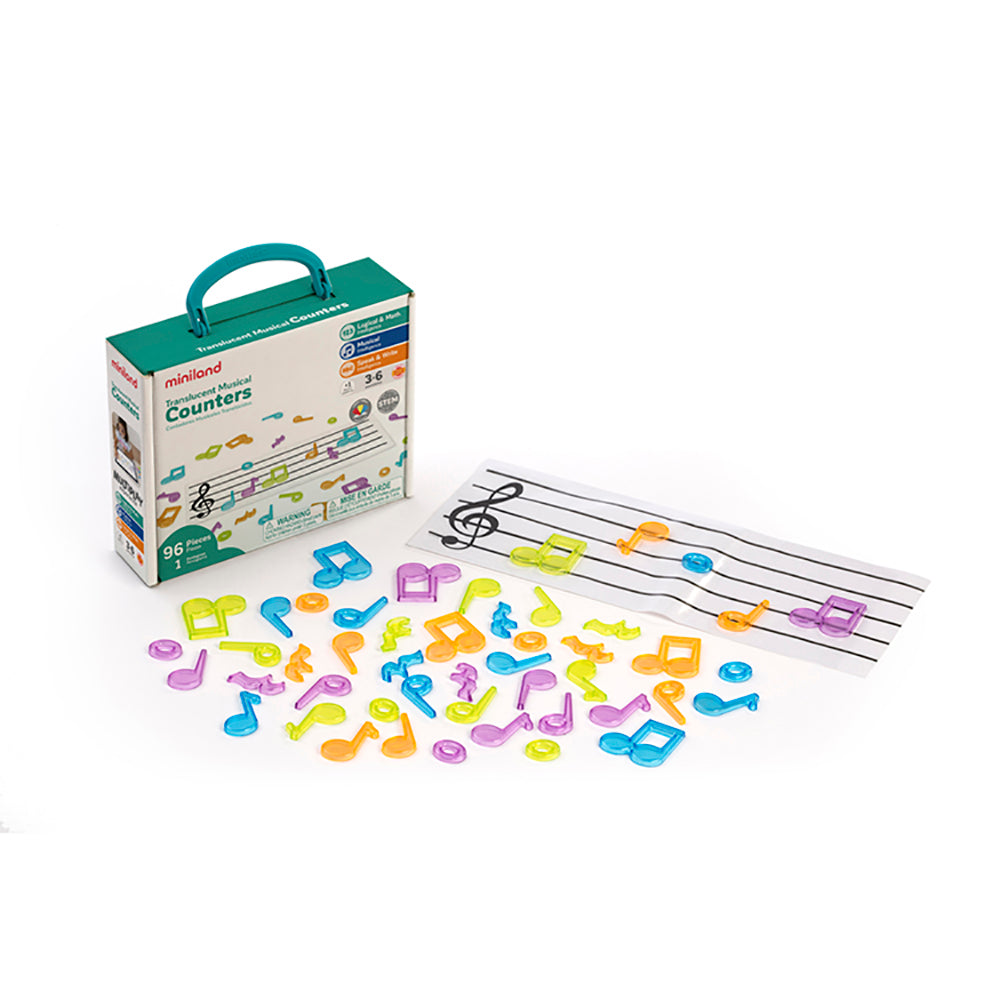 Notas Musicais Peças Translúcidas - NOVEDUC Equipamento Laboratório e Formação Profissional
