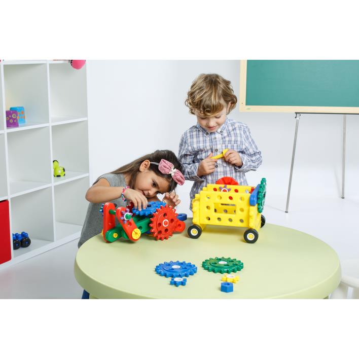 Pequeno Engenheiro - Engrenagens, 62 Peças - NOVEDUC Equipamento Laboratório e Formação Profissional