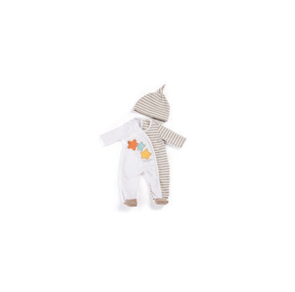Pijama Bege para Bonecos Bebé 40cm - NOVEDUC Equipamento Laboratório e Formação Profissional