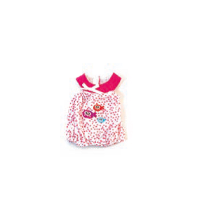 Pijama de Verão Rosa para Boneca Bebé 32cm - NOVEDUC Equipamento Laboratório e Formação Profissional