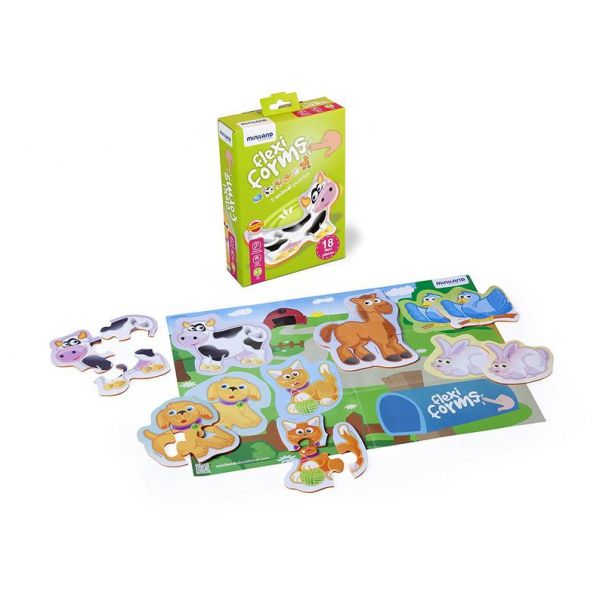 Puzzle Grande e Flexível: 6 Animal - NOVEDUC Equipamento Laboratório e Formação Profissional