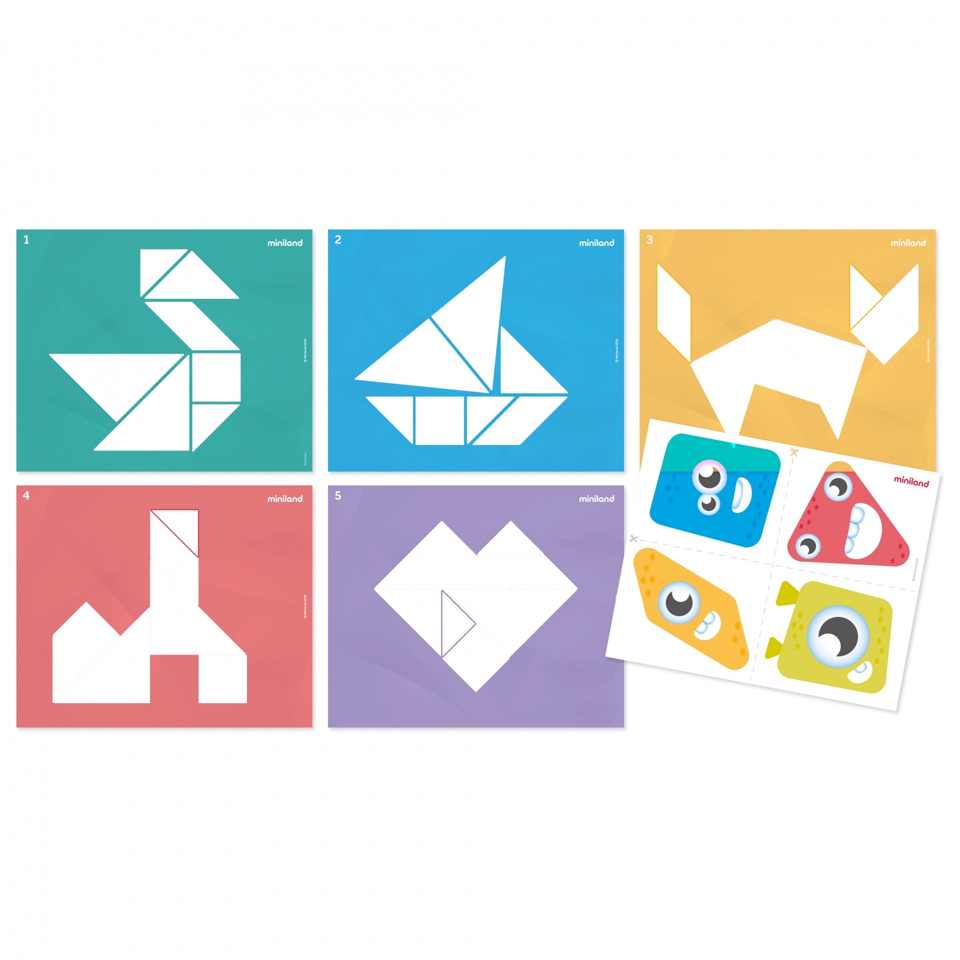 Tangram Peças Translúcidas - NOVEDUC Equipamento Laboratório e Formação Profissional