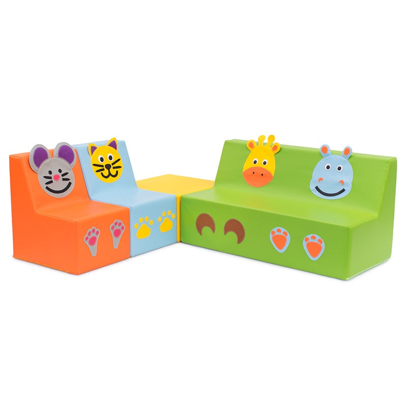 Conjunto de Sofás com Quadrado - Animais - NOVEDUC Equipamento Laboratório e Formação Profissional