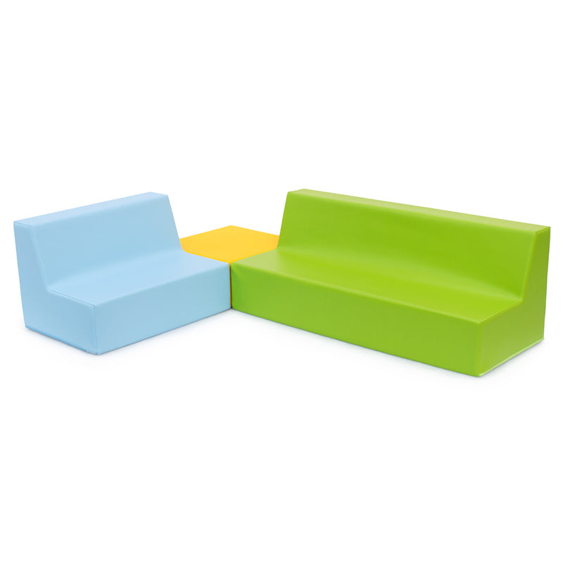 Conjunto de Sofás com Quadrado, Sofá Triplo e Sofá Duplo - NOVEDUC Equipamento Laboratório e Formação Profissional