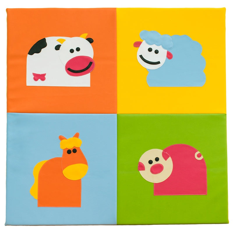 Tapete Animais da Quinta 150 x 150 x 3 cm - NOVEDUC Equipamento Laboratório e Formação Profissional