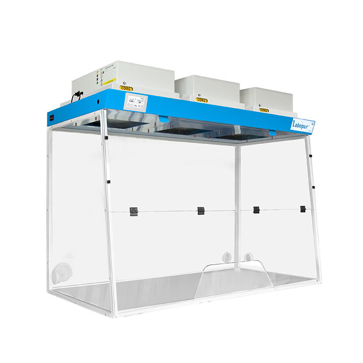 Hotte Cabine Segurança Labopur 1500mm - Trapézio 3 Filtros - NOVEDUC Equipamento Laboratório e Formação Profissional