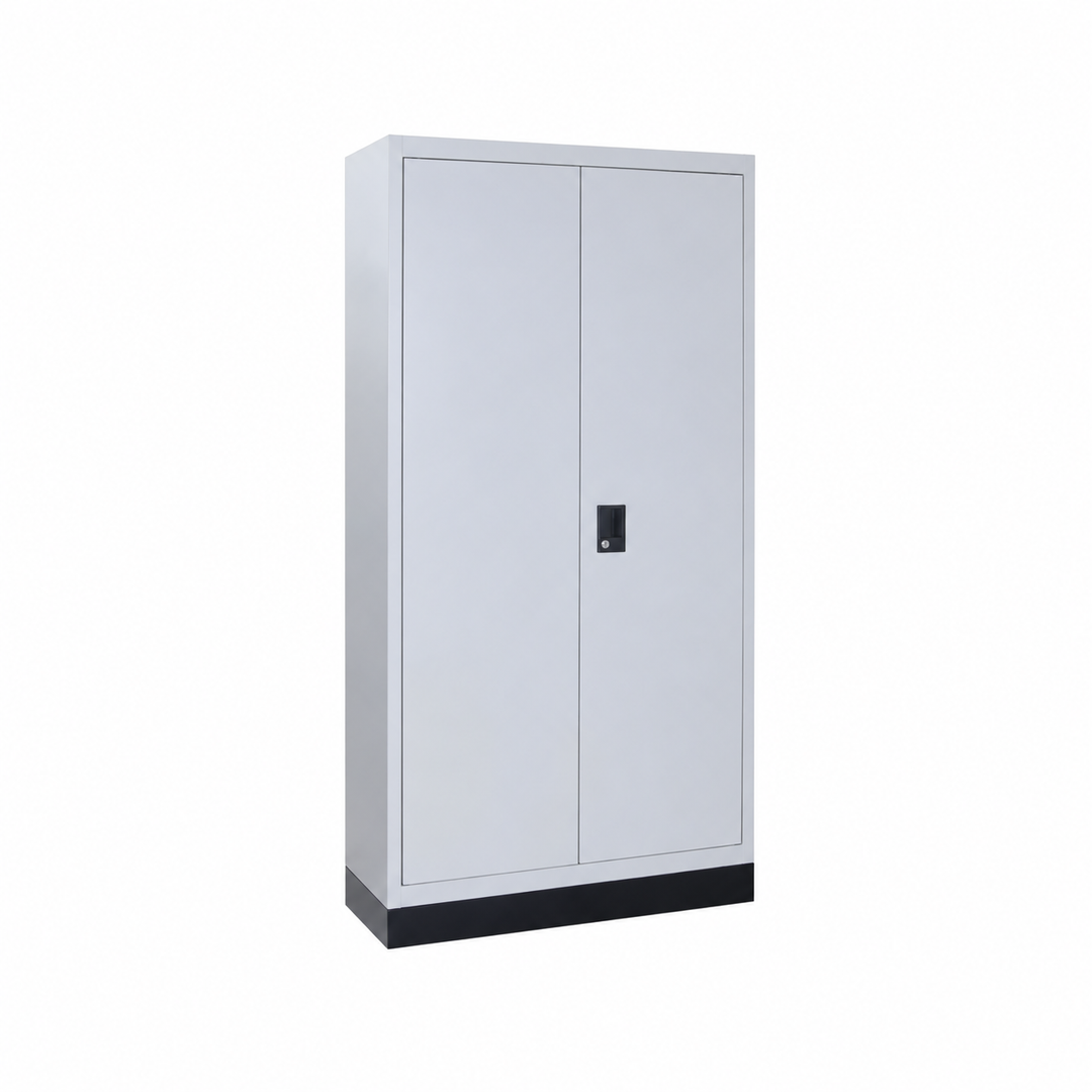Armário metálico técnico Noveduc de 2000 mm para materiais de oficina, com portas de metal e acabamento robusto.