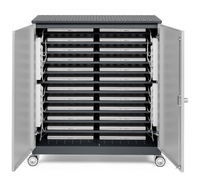 ARMÁRIO DE CARREGAMENTO HORIZONTAL - 24 PORTÁTEIS - NOVEDUC Equipamento Laboratório e Formação Profissional