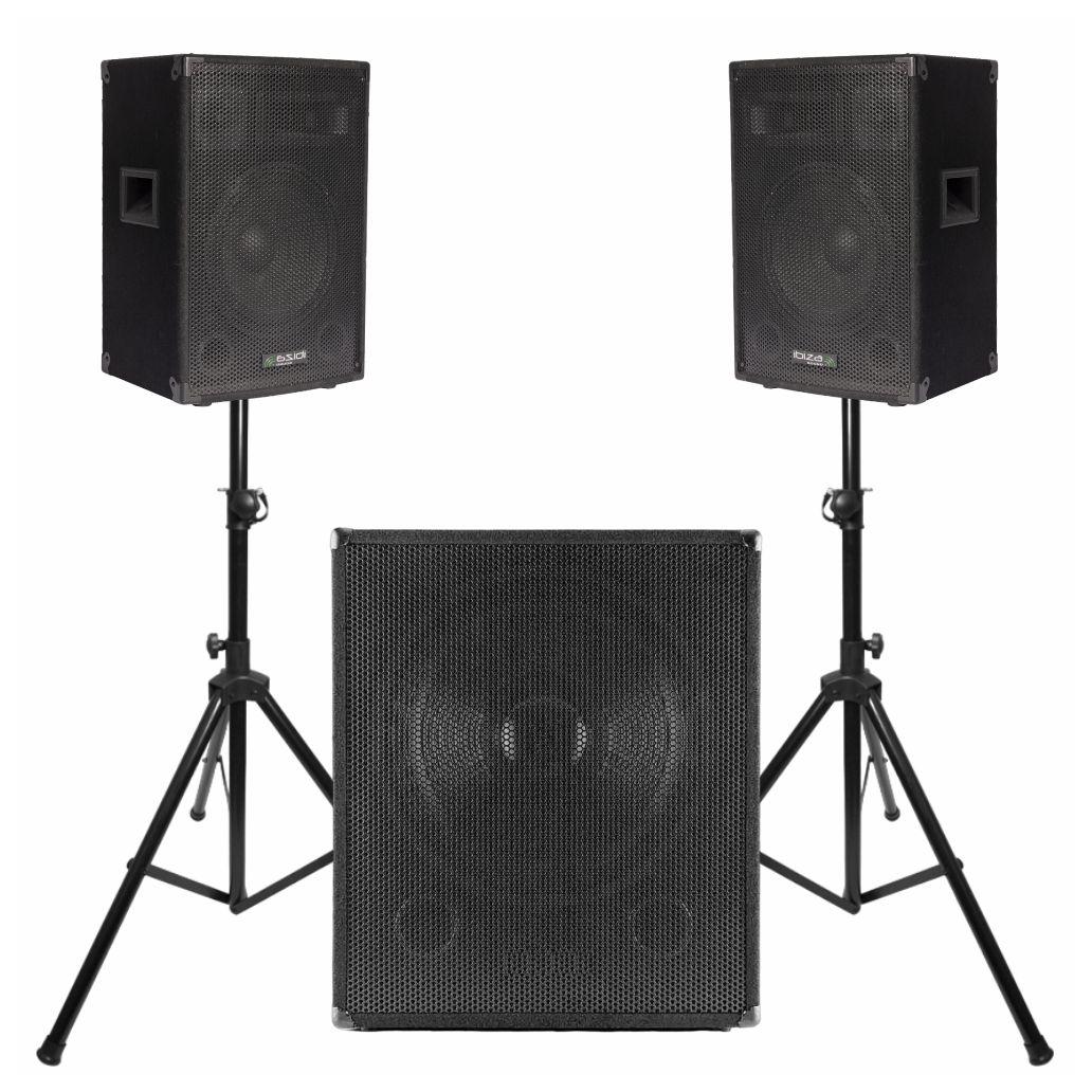 Conjunto Som Bi-Amplificado 1600W - NOVEDUC Equipamento Laboratório e Formação Profissional