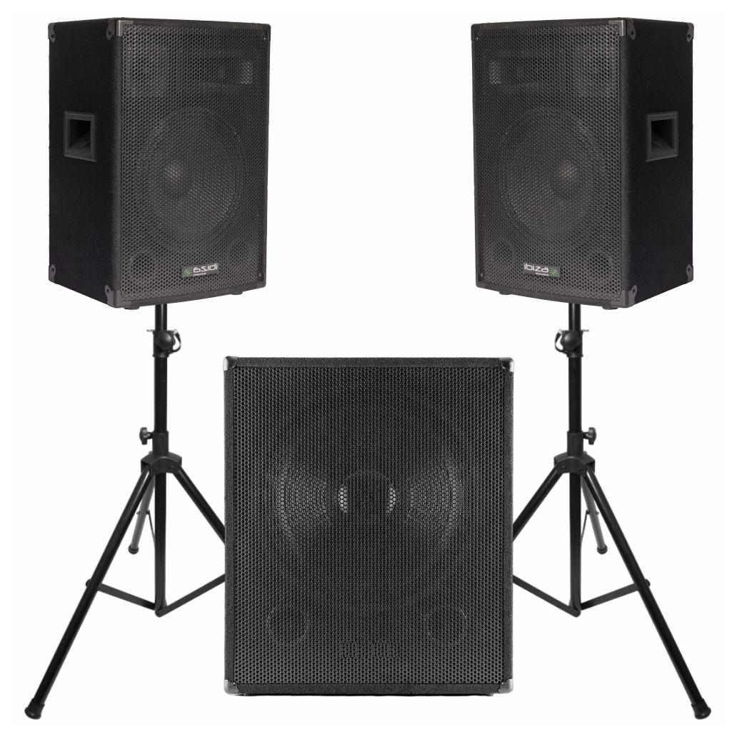 Conjunto Som Bi-Amplificado 2200W - NOVEDUC Equipamento Laboratório e Formação Profissional