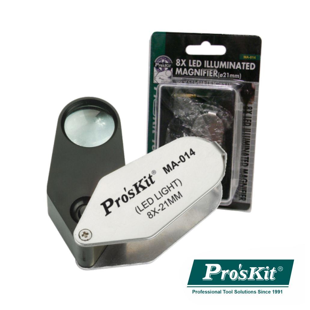 Lupa De Bolso 8x C/ LED - NOVEDUC Equipamento Laboratório e Formação Profissional