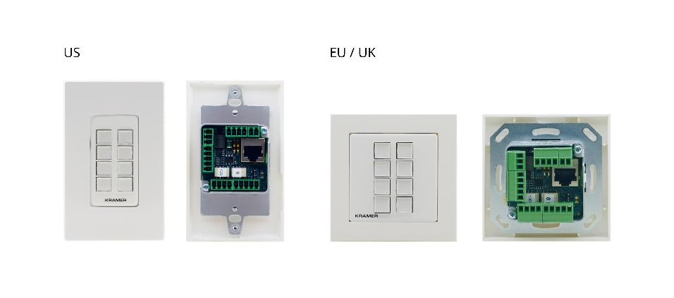 PAINEL DE BOTÕES DE PAREDE 8 BOTÕES - NOVEDUC Equipamento Laboratório e Formação Profissional