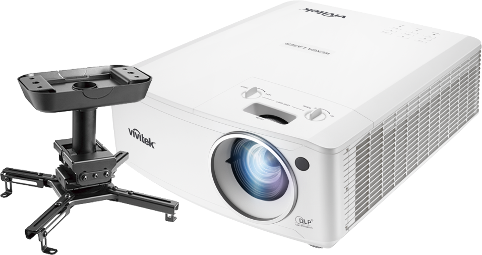 Projetor Vivitek DU4771Z 6000 ANSI WUXGA Laser com Suporte SPT-24 - NOVEDUC Equipamento Laboratório e Formação Profissional