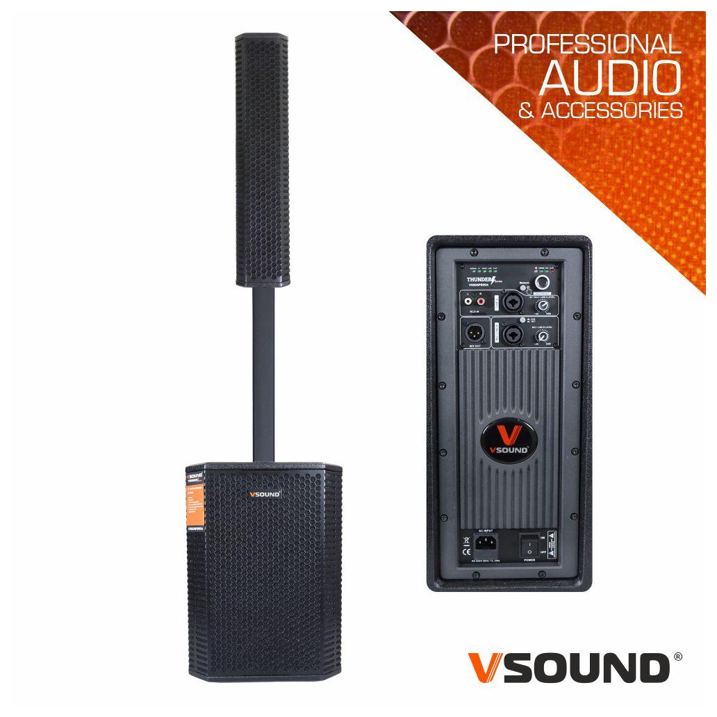 Sistema de Som Amplificado Pro 1.1 10" 800W DSP VSOUND - NOVEDUC Equipamento Laboratório e Formação Profissional