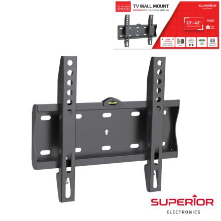 Suporte Lcd/Led 23/42" Fixo Slim Vesa 200/200 30Kg - NOVEDUC Equipamento Laboratório e Formação Profissional