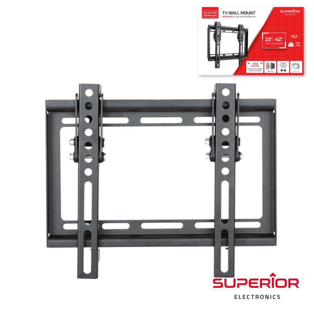 Suporte Lcd/Led 23/42" Tilt Extra Slim Vesa 200/200 35Kg - NOVEDUC Equipamento Laboratório e Formação Profissional