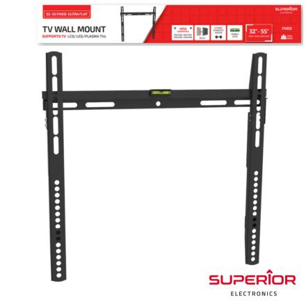 Suporte Lcd/Led 32/55" Fixo Flat Vesa 400/400 40Kg - NOVEDUC Equipamento Laboratório e Formação Profissional